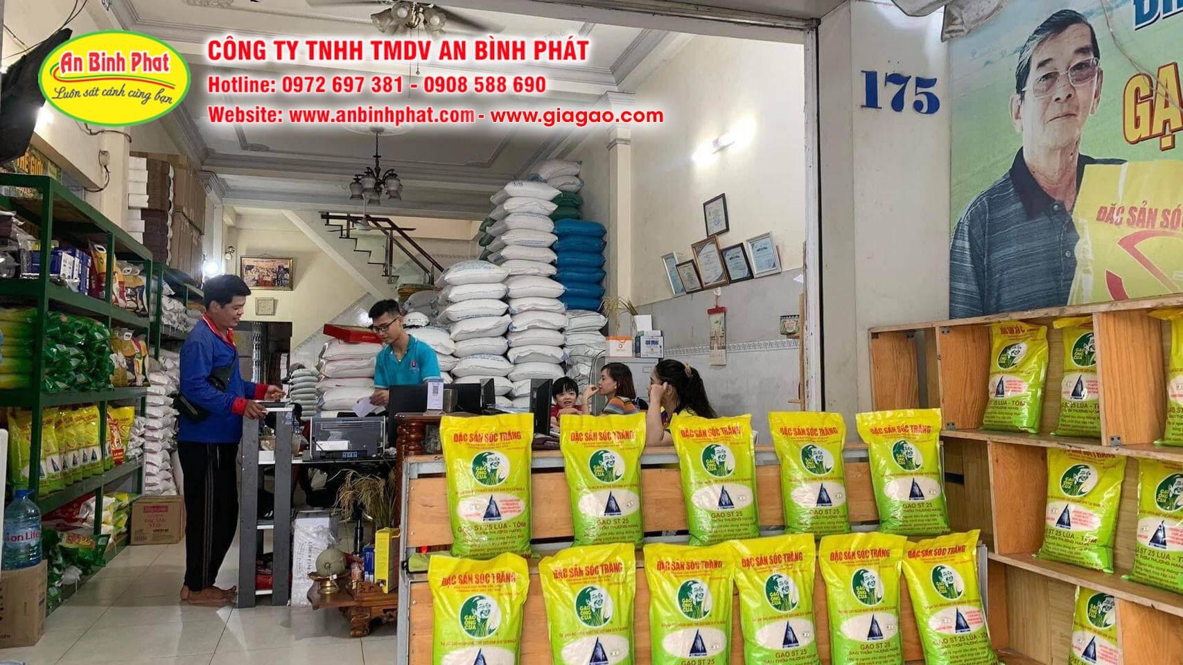 Vựa gạo, Kho gạo giá sỉ ở TPHCM - An Bình Phát